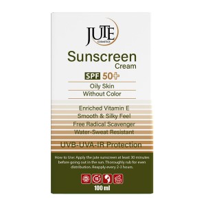 ضد آفتاب پمپی بی‌رنگ +SPF50 پوست چرب ژوت
