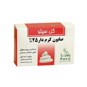 صابون کرم دار ۲۵% گل سیتو ۱۲۵ گرم